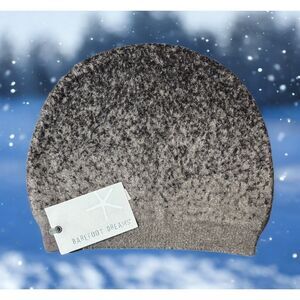 NEW Barefoot Dreams CozyChic Lite Confetti Beanie, Storm Gray-Dark Brown